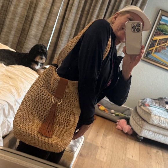 Laggo Raffia Shoulder Bag - Picture 2 of 12